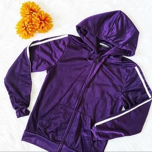 🔴4/$25 aviva sports purple track suit hoodie jacket